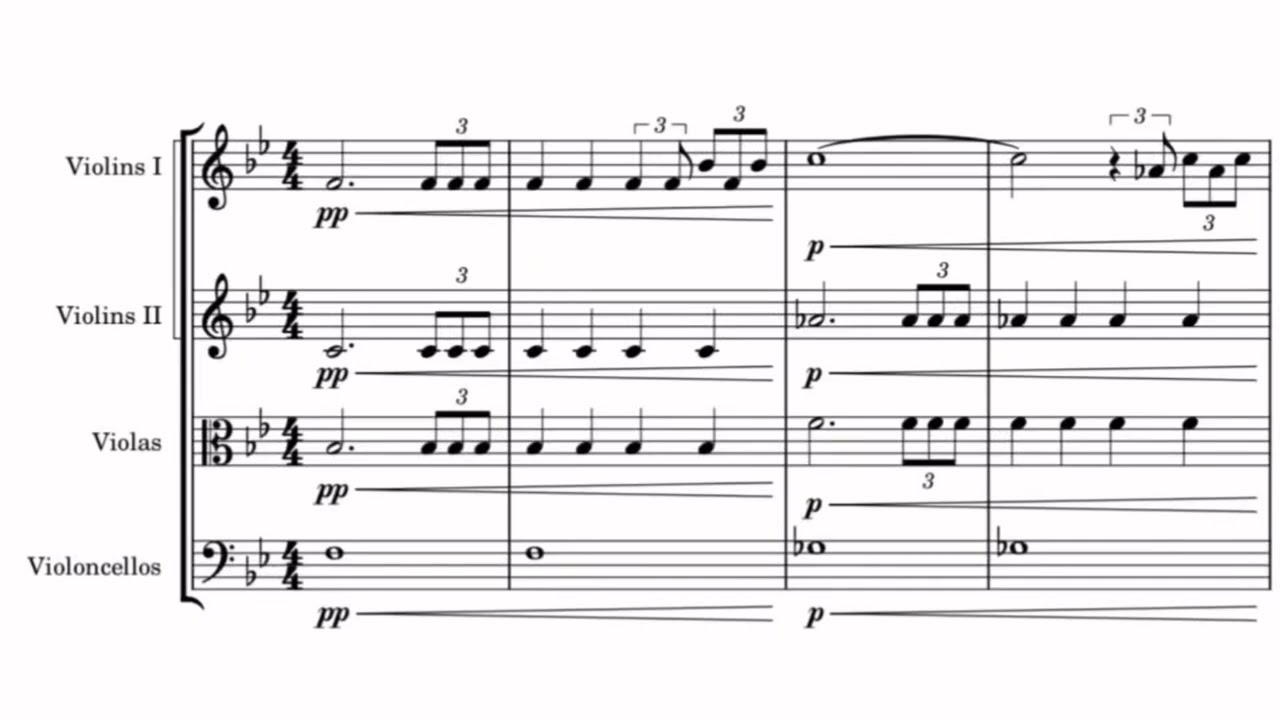 Final Fantasy main theme STRING QUARTET sheet music score