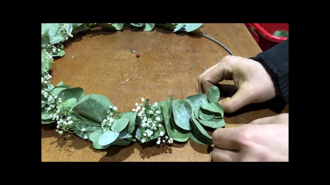 DIY Eucalyptus krans #1