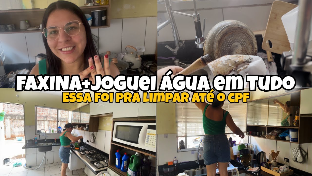 FAXINA COMPLETA/JOGUEI ÁGUA EM TUDO/COLAB @casinhadagabi222 @Lar_daThay @francislainecampos 