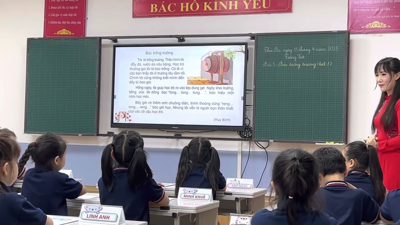 Thi giáo viên dạy giỏi lớp 1 năm học 2022-2023 cấp thành phố môn Tiếng Việt