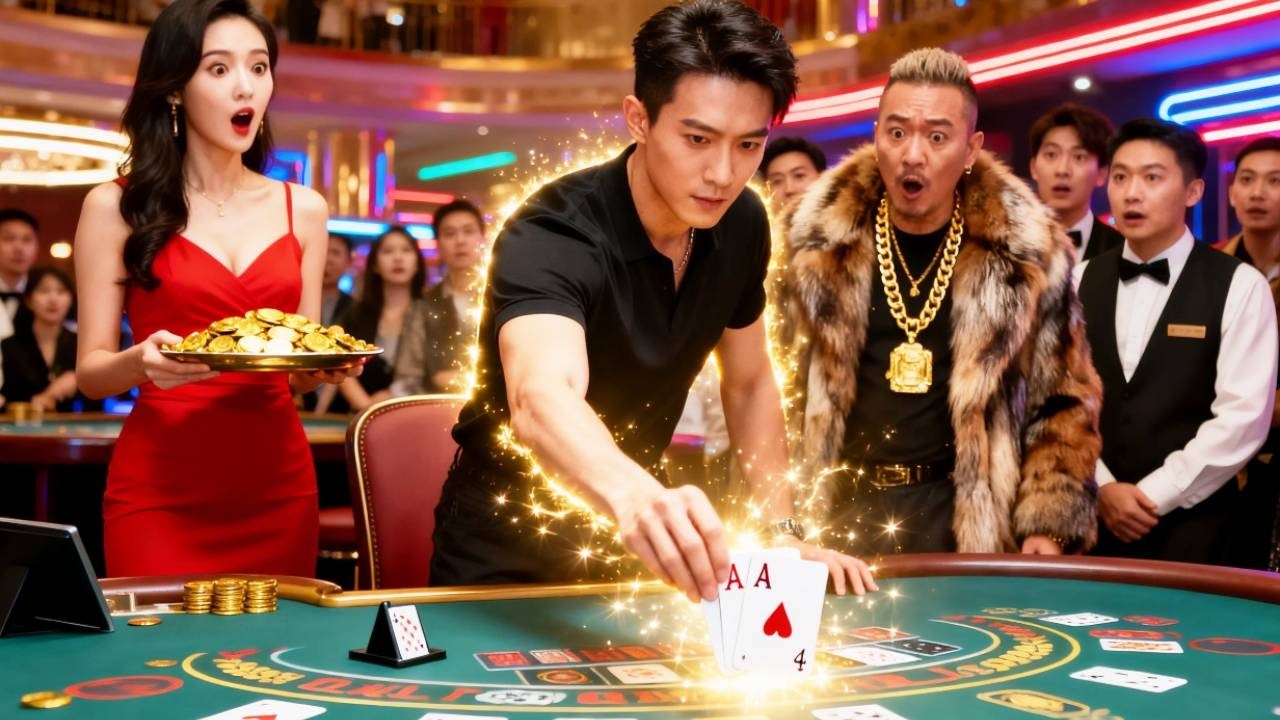 所有人看不起窮乞丐，沒想到他是賭神，1秒鐘贏了1000萬美元！ #drama  #反转
