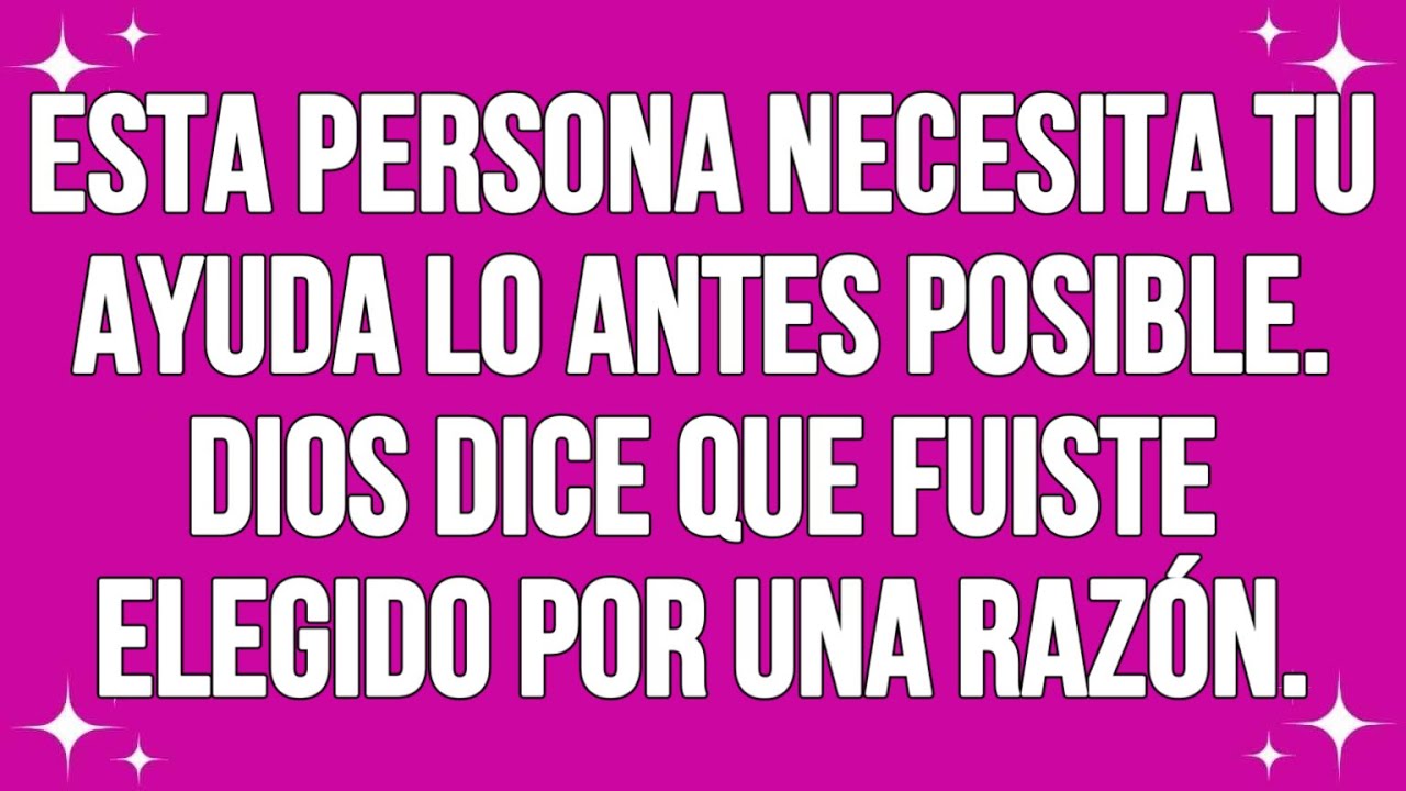 Dios Dice Que Deberías Ayudar A Esta Persona Porque... | GodMessage Today