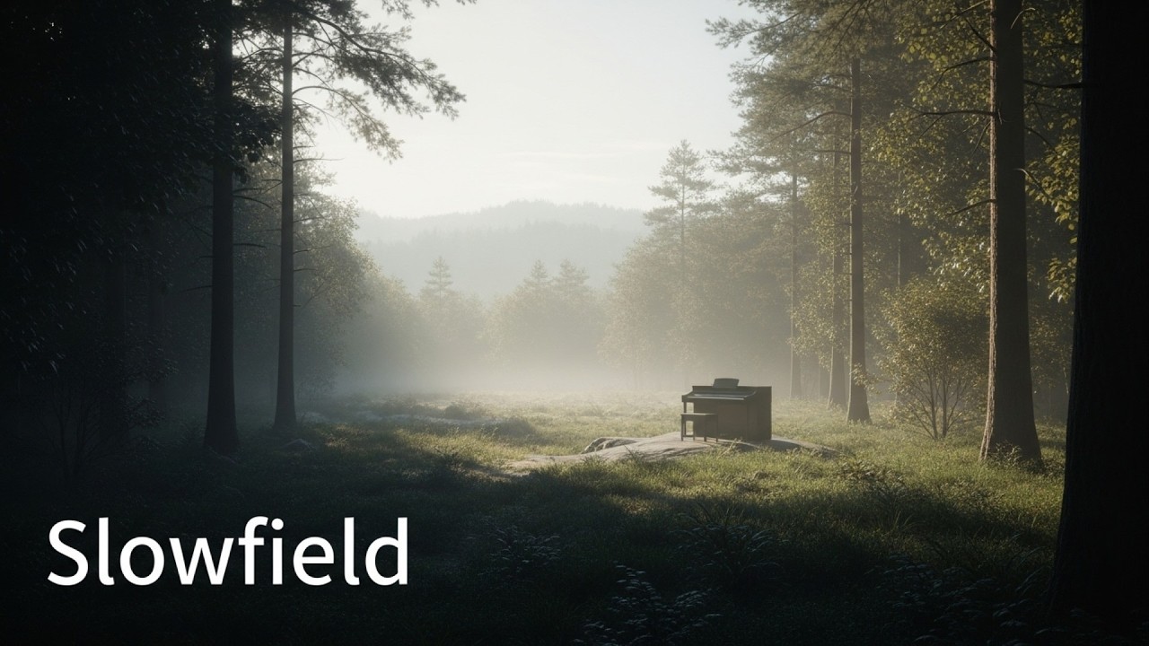 1 Hour Calm Piano for Gentle Focus & Emotional Ease – Slowfield