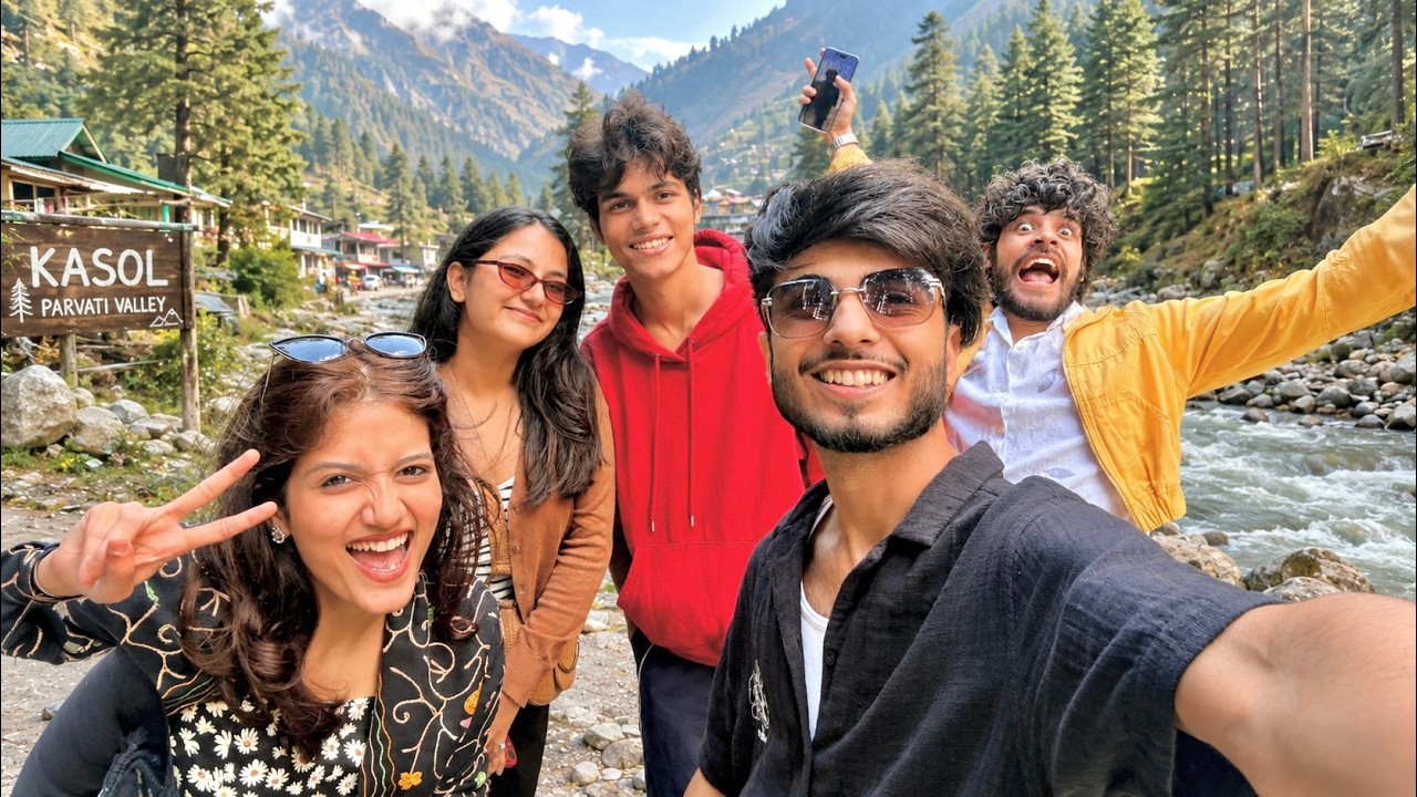 Dosto Ke Sath Kasol Pahuch Gaye 😍🏔️