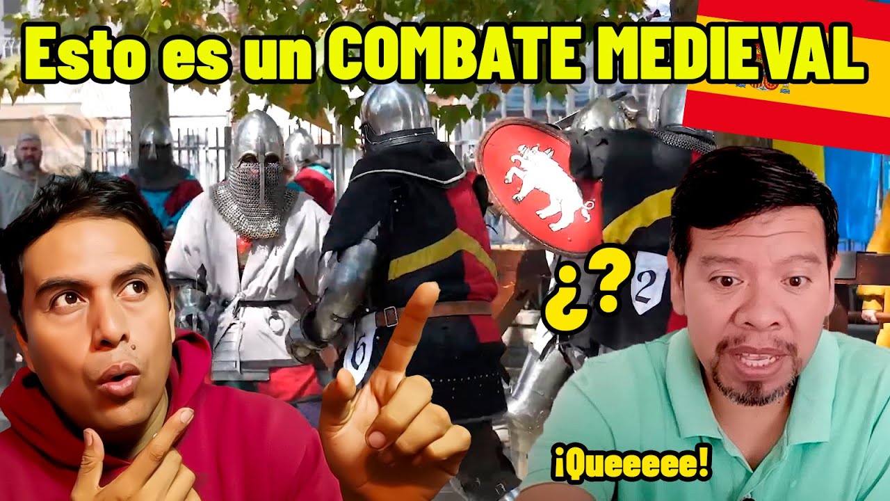 😯Esto es un COMBATE MEDIEVAL😬 ¡Queee! mexicanos reaccionan a españa extranjeros reaccion españa