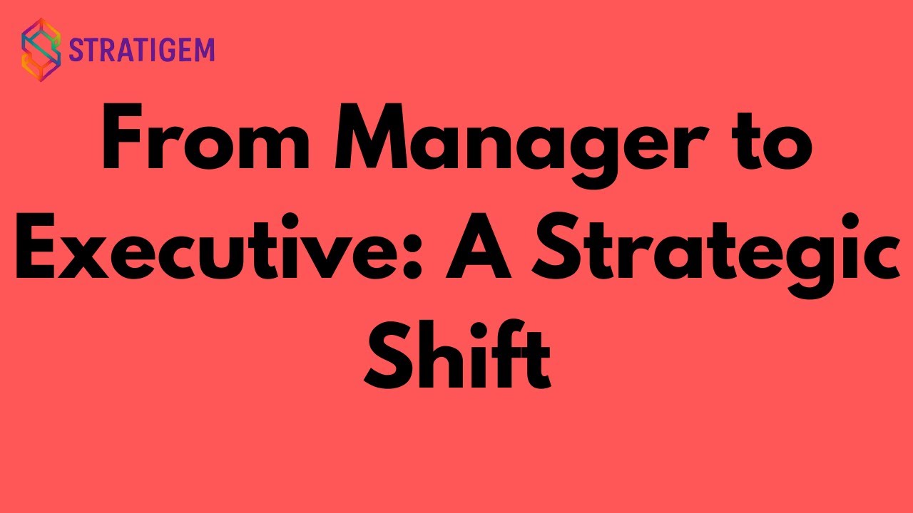 From Manager to Executive: A Strategic Shift in the AI-Powered Business Era | Stratigem