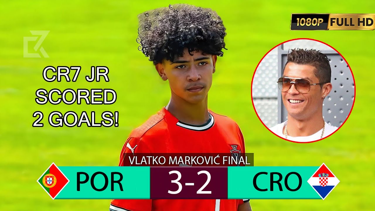 Portugal U15 3-2 Croatia U15 🔥 Cristiano Ronaldo Jr 2 GOALS & Skills 🔥