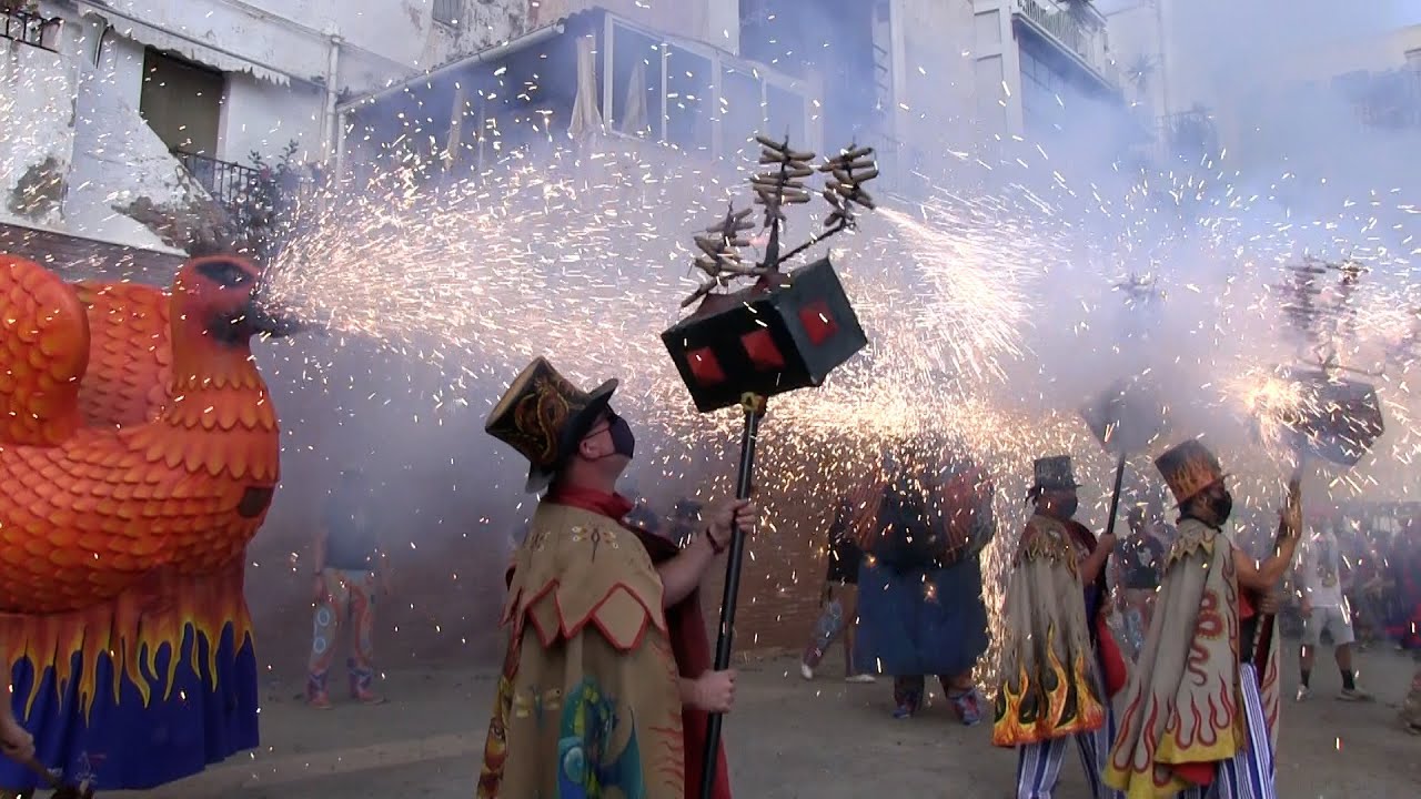 Festa Major de Sitges 2021 - Diables Colla Vella, Drac, Diables Colla Jove, Àliga, Diables ABPS