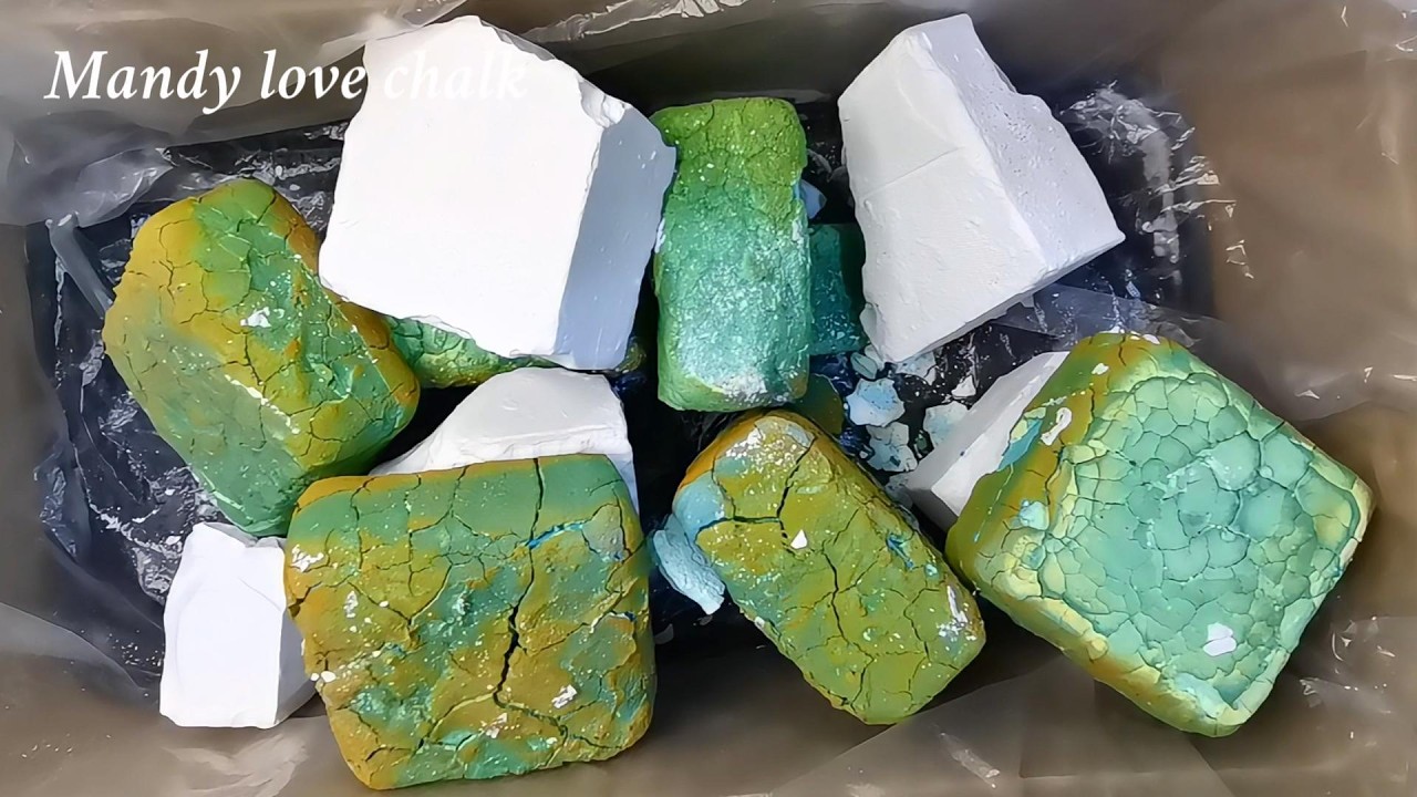 unpolished blocks|dyed|gym chalk asmr|20260101