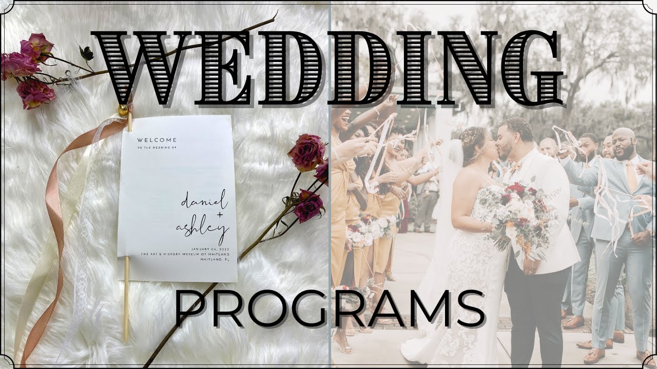 DIY WEDDING PROGRAMS | DIY CEREMONY PROGRAMS 💍✨