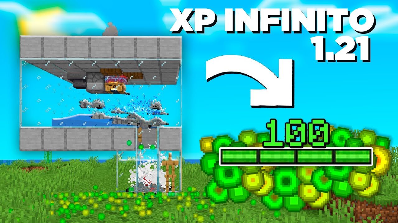 ✔️ FARM de XP INFINITO MAIS F&Aacute;CIL do MINECRAFT 1.21