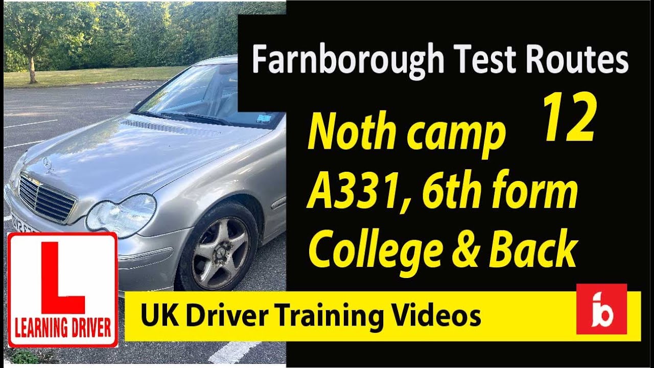 Driving test routes Farnborough Part 12 north camp A331 | #driving #TESTROUTES #car