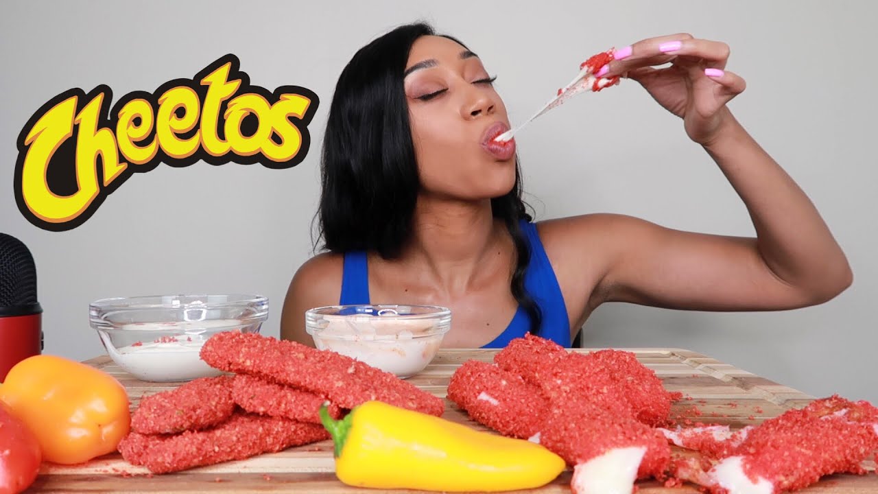 HOT CHEETO FRIED PICKLES & MOZZARELLA STICKS MUKBANG