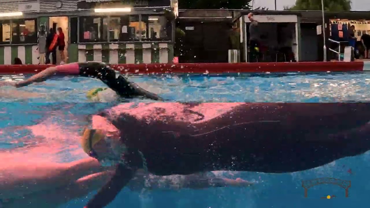 Adult swim coaching in Cambridge (Jesus Green Video Analysis session)