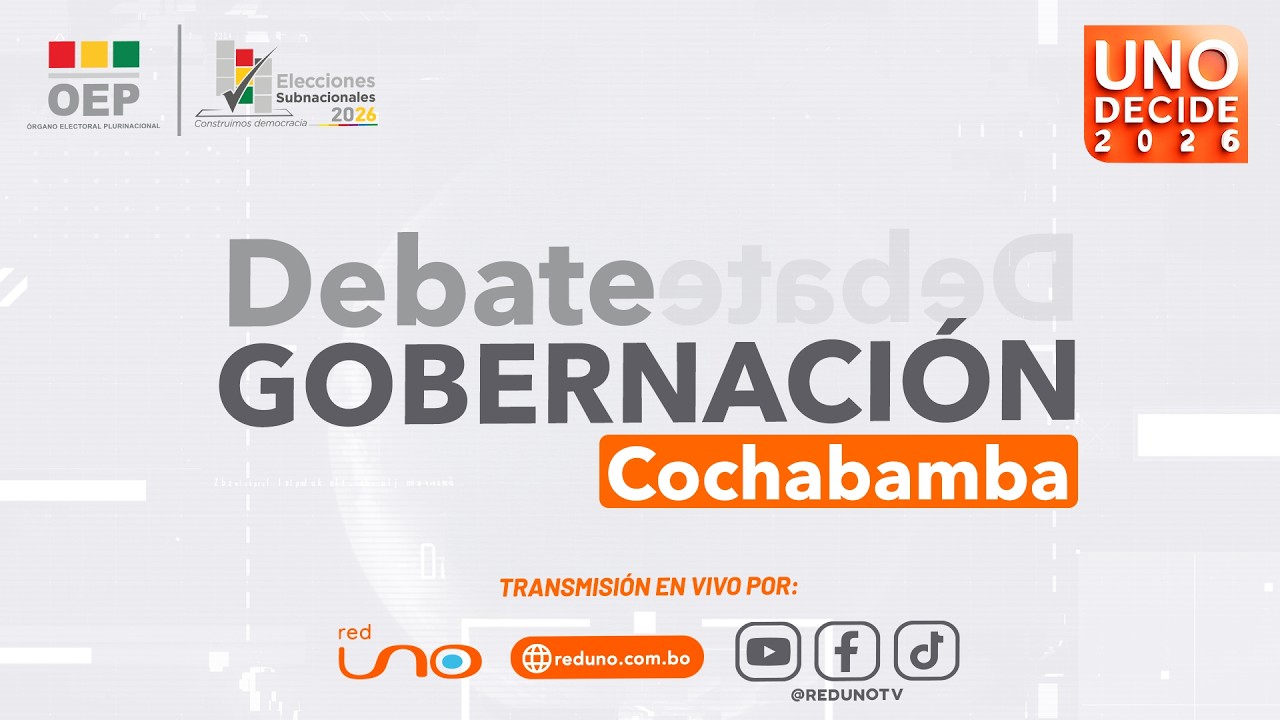 Debate de candidatos a la Gobernación de Cochabamba organizado por el TSE
