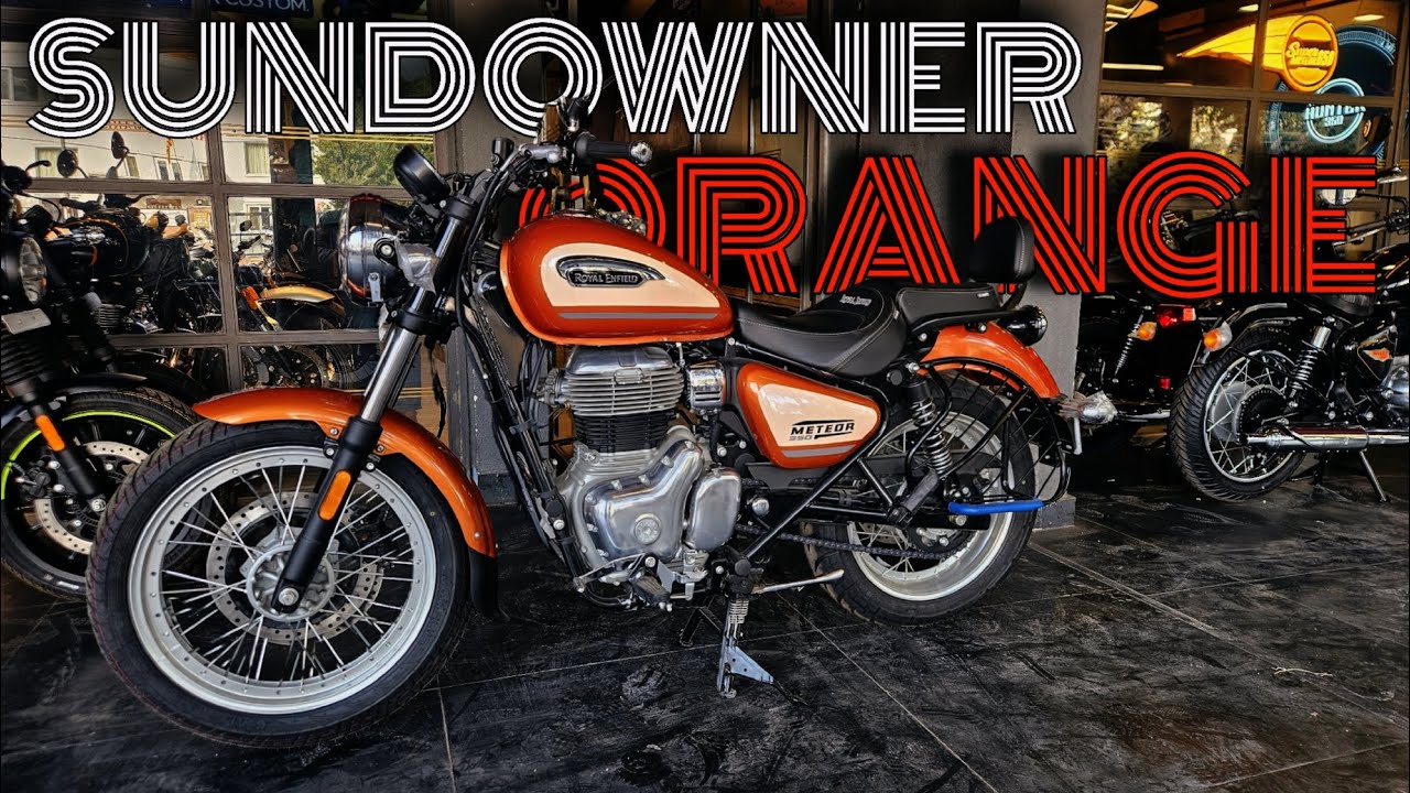 Meteor 350 special edition sundowner orange first impression & specification!!!