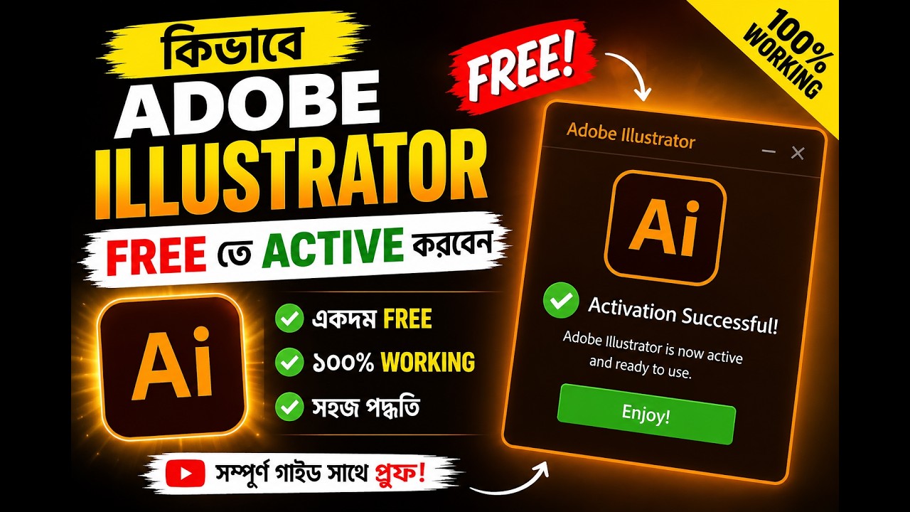 How to Activate Adobe Illustrator for FREE | 100% Working 2026 | Educational purposes only