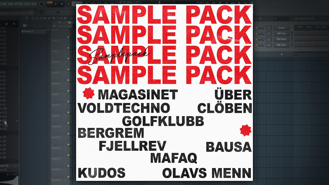 Samples i stilen til MAGASINET, VOLDTECHNO, GOLFKLUBB - 70+ LYDER!