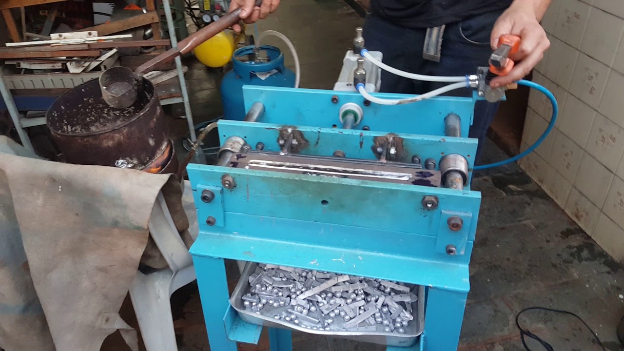 Máquina de fazer chumbada semi automática