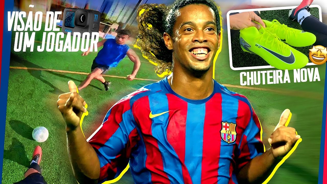 JOGUEI POR UM DIA NA VISÃO DO RONALDINHO GAÚCHO PELO BARÇA! 