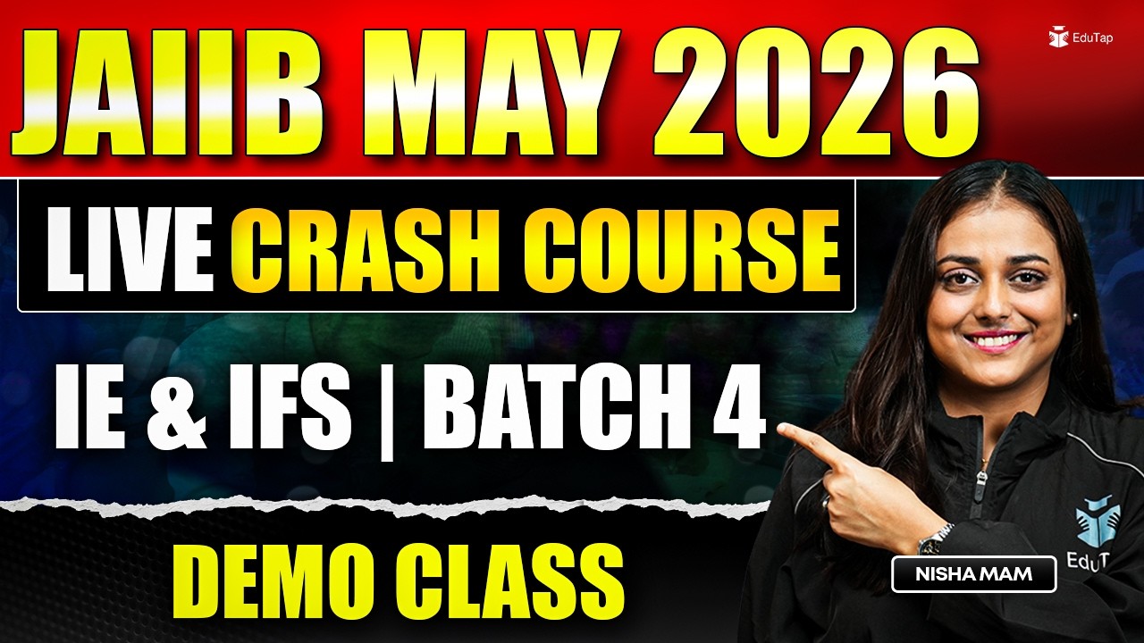 JAIIB May 2026 Online Course | JAIIB IE & IFS Crash Course Classes | JAIIB IE & IFS Exam Preparation