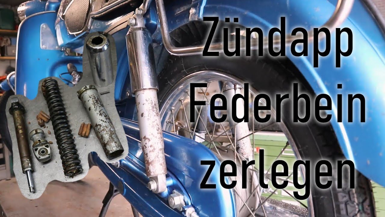 Zündapp geschlossene Federbeine zerlegen | C50 Sport 517-21 L0 Teil 15
