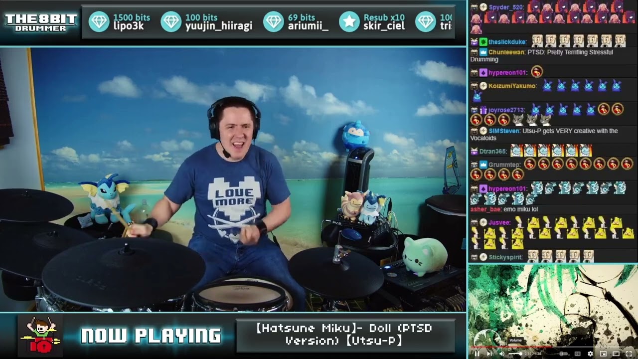 The8BitDrummer plays 鬱P/Utsu-P - ドール / Doll (PTSD version) feat. 初音ミク