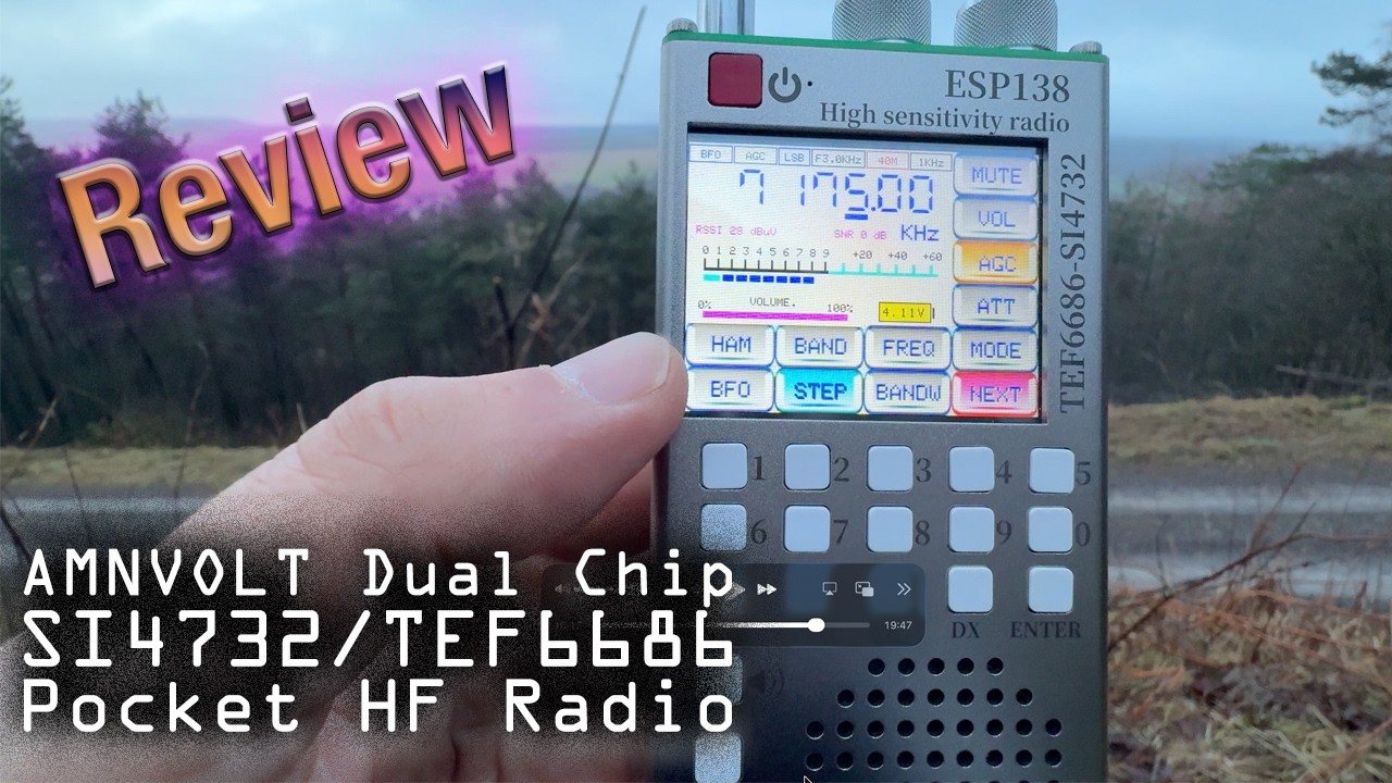 Два чипа, один карманный радиоприёмник?! Обзор Amnvolt TEF6686 + SI4732 (AM/FM/SSB)