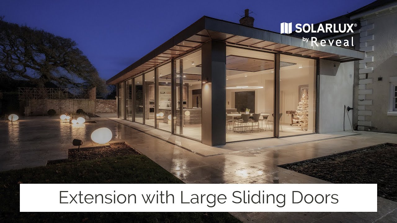 Home extension with supersized Cero sliding glass doors