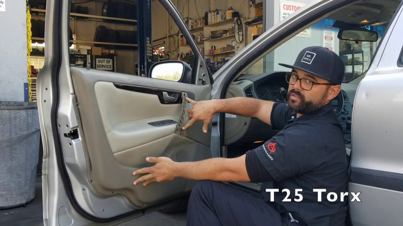 How to remove Volvo door panel, volvo mirror assembly, Code P0071  Ambient temperature sensor