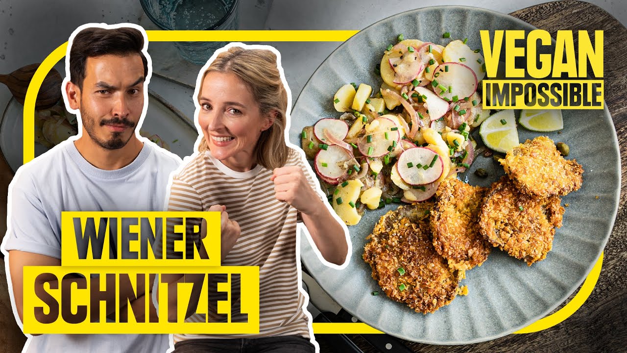 Veganes Wiener Schnitzel | Kochduell Julia vs Isi | Vegan Impossible #8