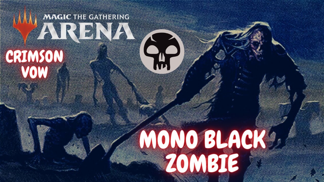 Колода Моно-черная Зомби / Mono-black Zombie deck. MTG arena / мета 2021