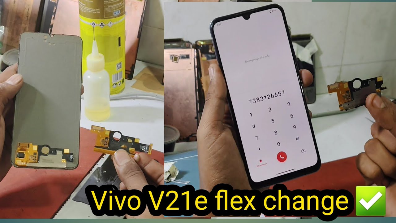 Vivo V21e flex change #mobilerepair #glasschange 