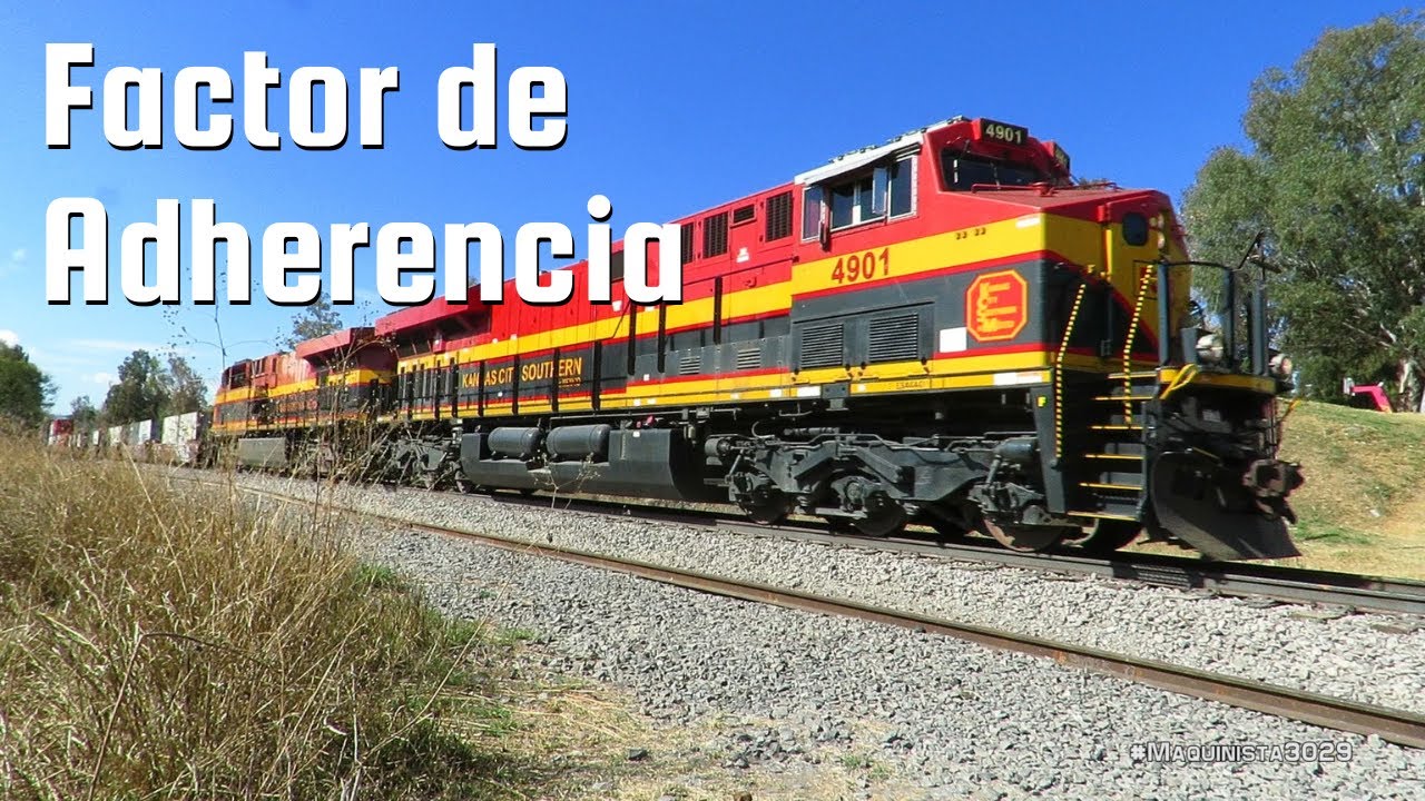 Esto es el factor de adherencia y lo que hace en las locomotoras y el ferrocarril mexicano