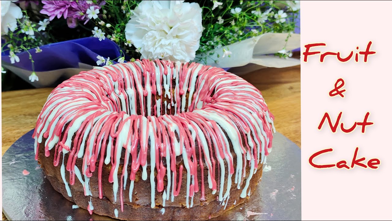 Eggless Fruit Cake Recipe | Christmas Fruit Cake | Fruit & Nut Cake | Eggless Cake | No Cream Cake