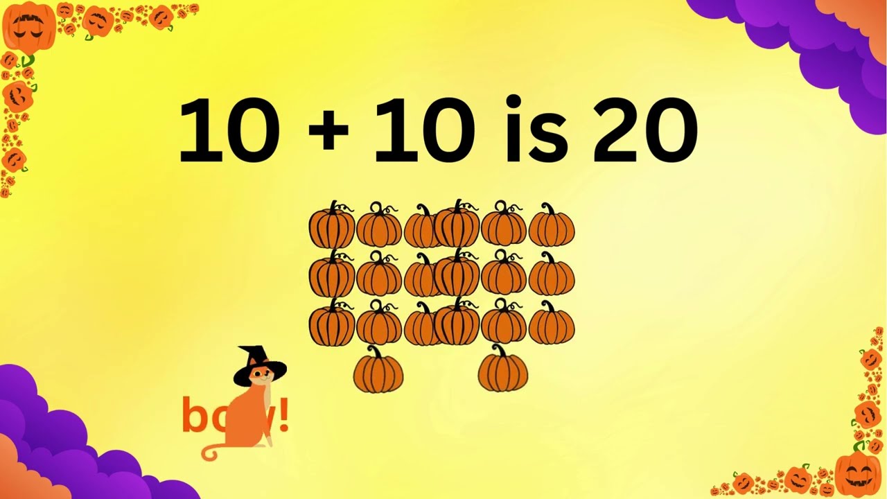 Halloween Doubles Song (Up to 10 + 10) | Fun Math Facts Song for Kids
