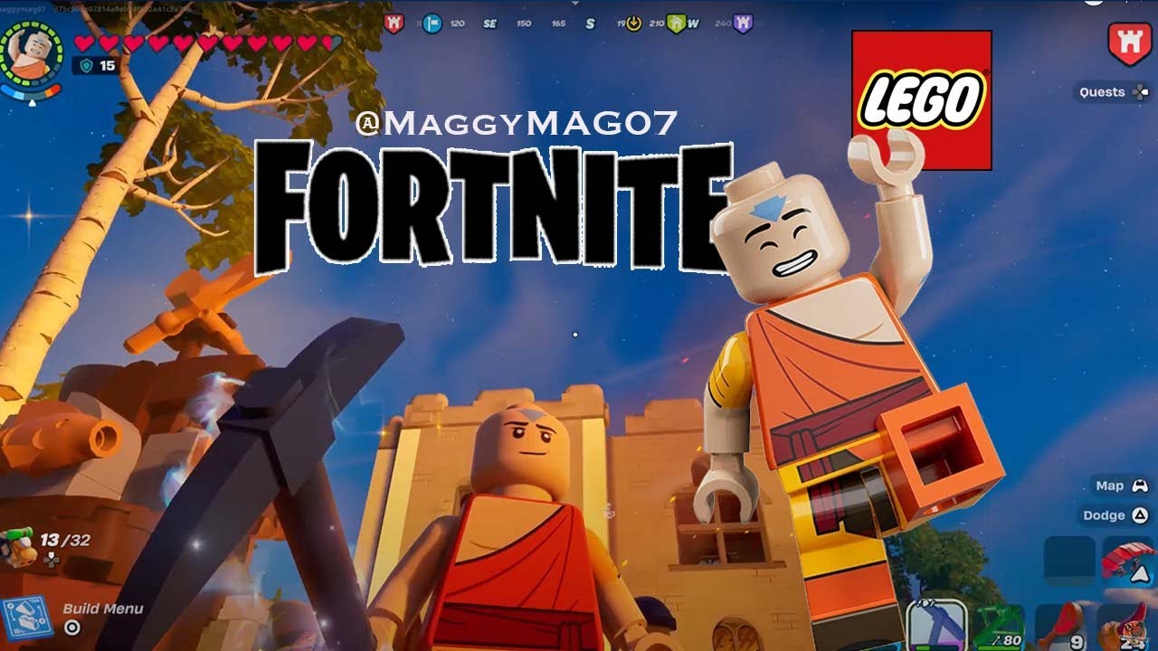LEGO FORTNITE WITH AANG THE LAST AIRBENDER