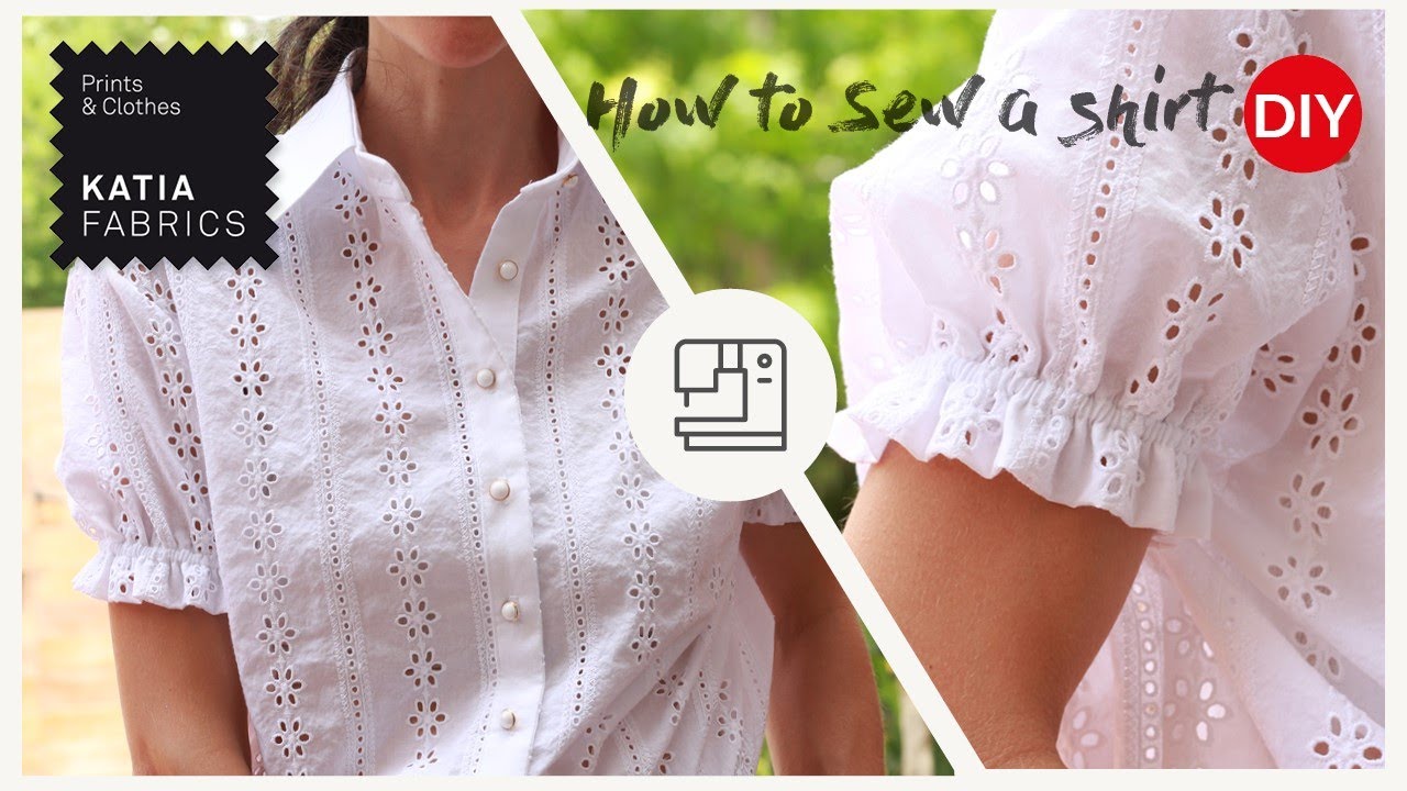 ✂️Cómo hacer una camisa de mujer  | Patrón de costura gratuito de Katia Fabrics