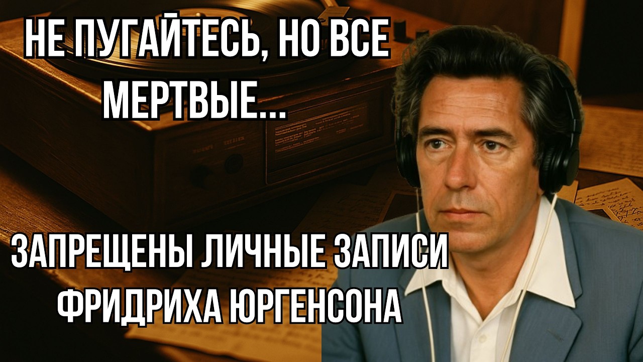 НЕ Пугайтесь, но ВСЕ Мертвые...    Запрещены Личные ЗАПИСИ Фридриха Юргенсона