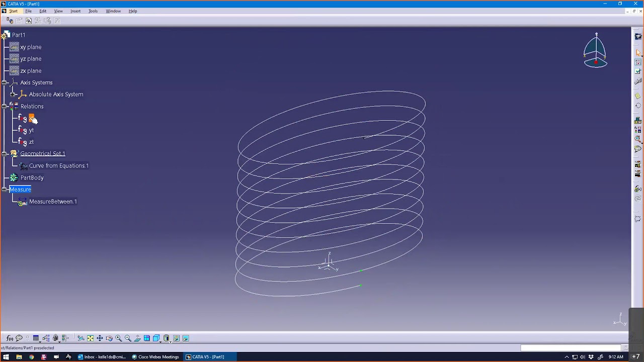 Curve from Equations