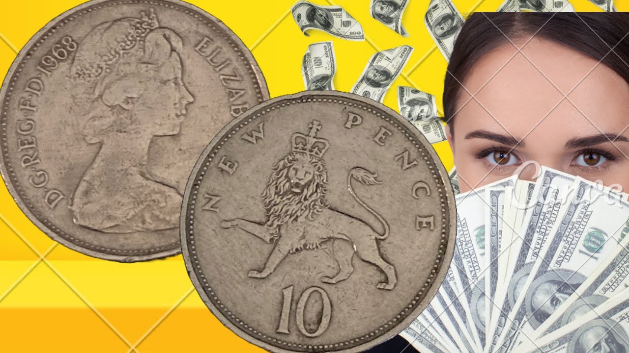 أعلي اسعار مجموعه من عملات 10 بنس  بدون خطاء الملكة اليزابيث الثانية
