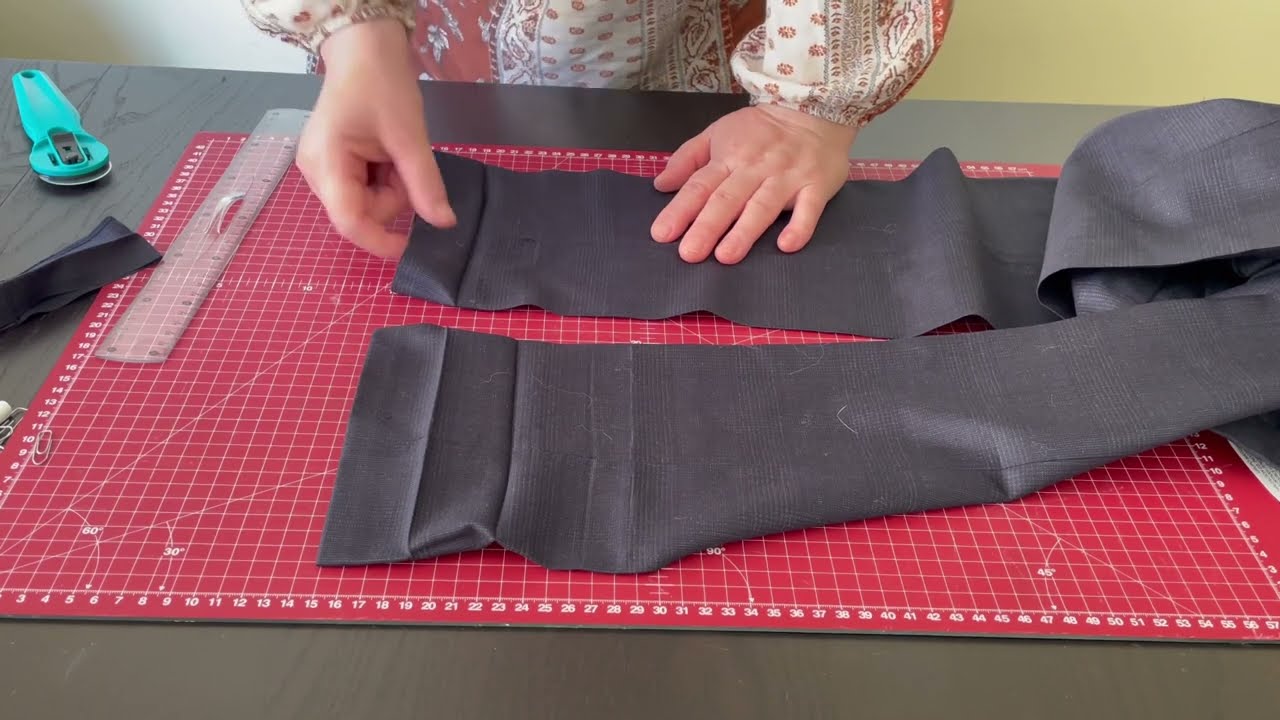 Kako skratiti podvrnuti  muske pantalone na peglu #pantalone #hlace #sivenjezapocetnike