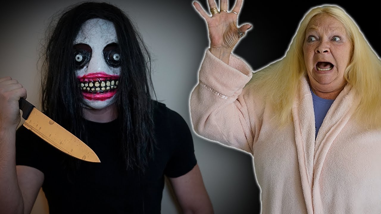 HILARIOUS SCARE PRANKS ON GRANDMOM