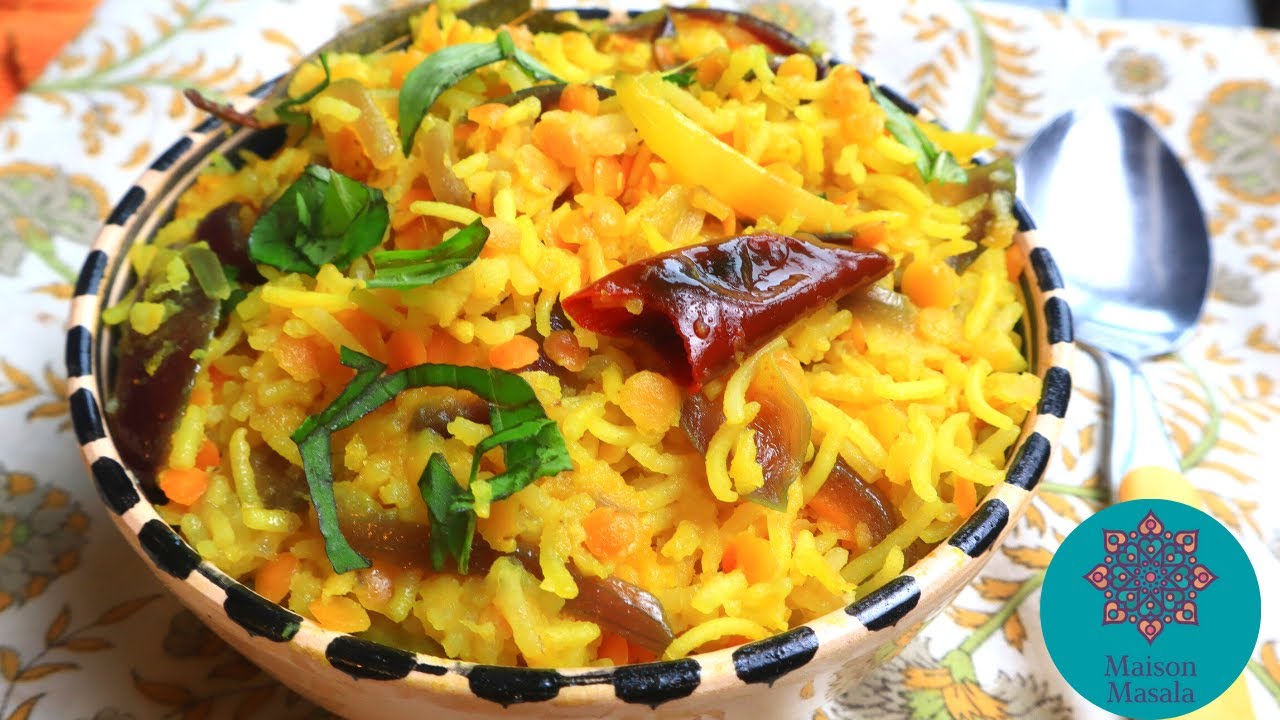 Lentille corail Au riz Doré 🍲🌶  - Recette succulente et super facile 😁