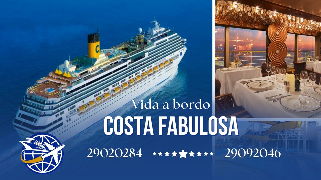 Vida a bordo del Costa Fabulosa: piscinas, shows y Brasil