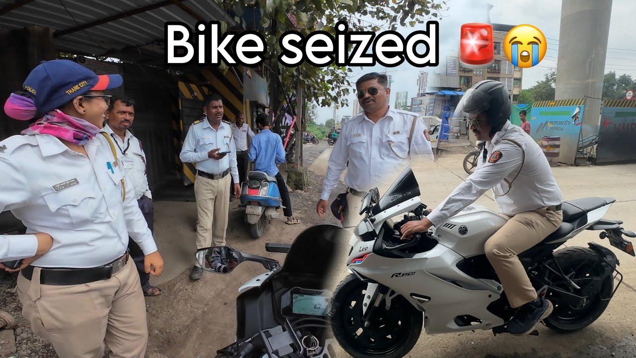 Bike seized 🚨| traffic police reaction | ￼bike reaction |