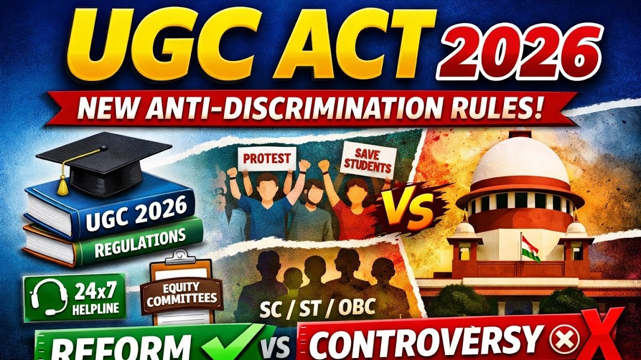 UGC Act 2026 Explained | New UGC Regulations 2026 | Higher Education Reforms in India