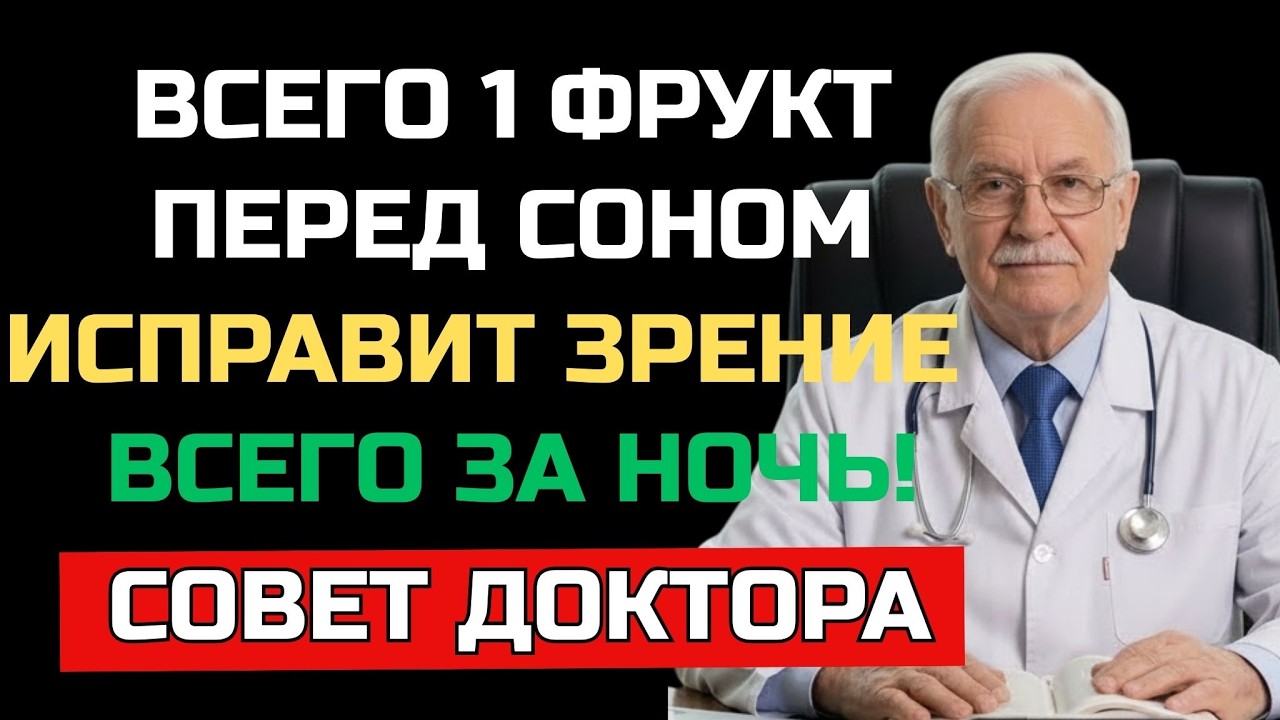 Ночное восстановление глаз: этот фрукт перед сном для пожилых |ЗДОРОВЬЕ ПОЖИЛЫХ