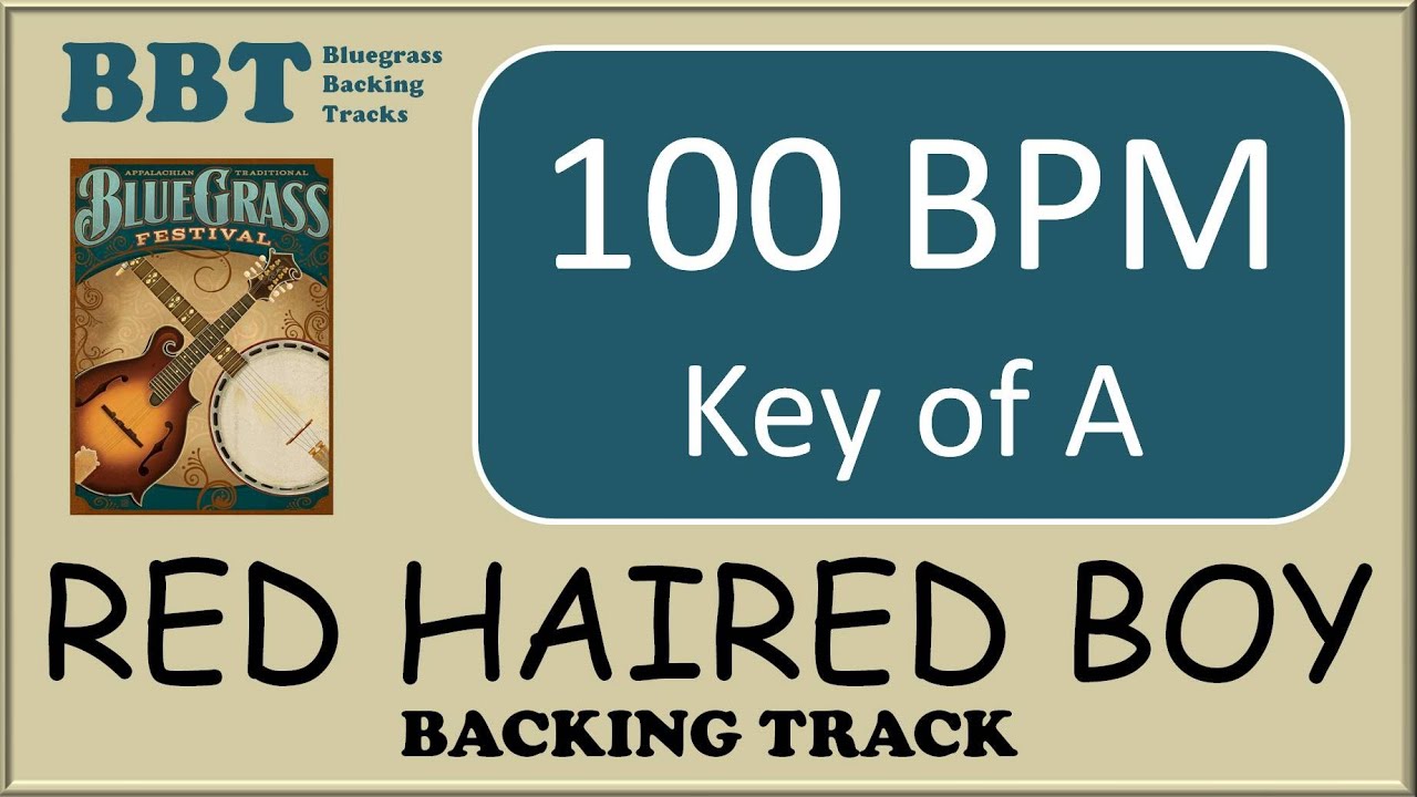 Red Haired Boy - bluegrass backing track
