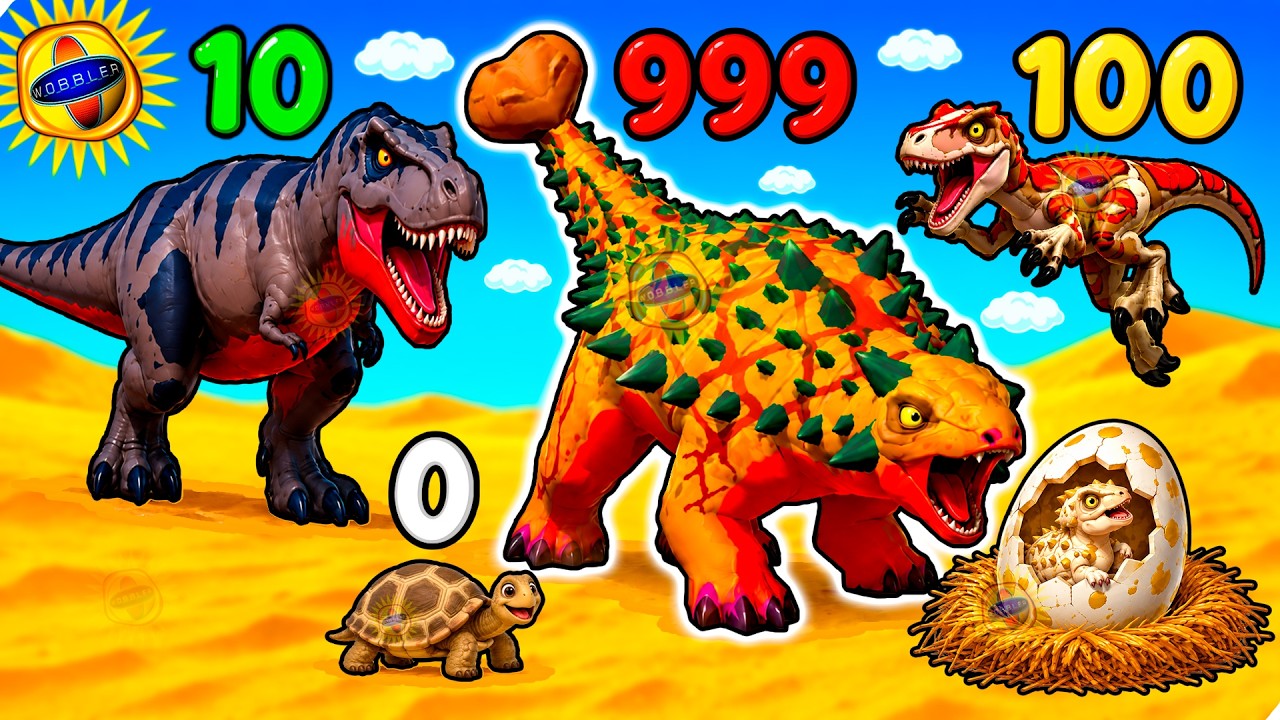 🌞I&rsquo;M A DAD DINOSAUR ANKYLOSAUR! I HATCHED RARE COLORFUL BABIES!